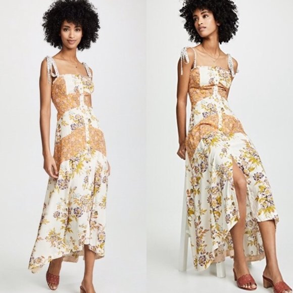 Free People Dresses & Skirts - Free People Lover Boy Floral Boho Sleeveless Maxi